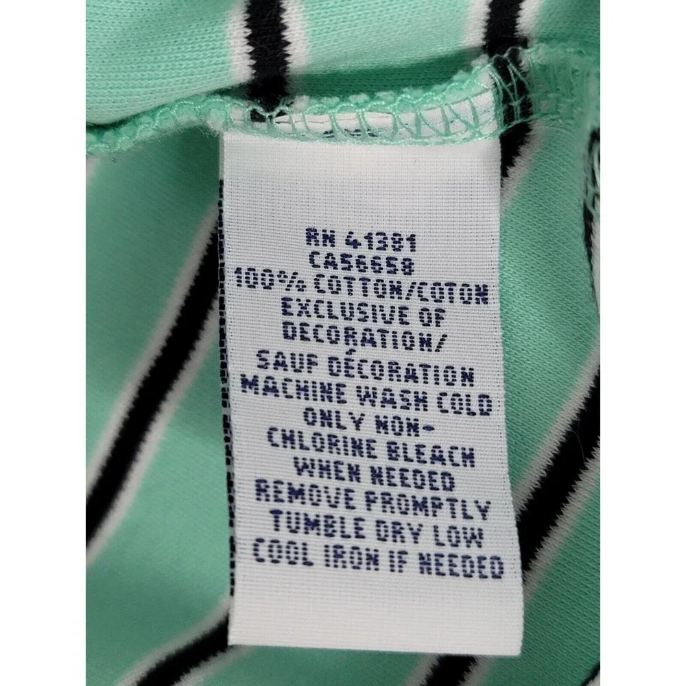 Ralph‎ Lauren Polo Golf Shirt Mens Size XXL 2XL Blue Green Striped Short Sleeve
